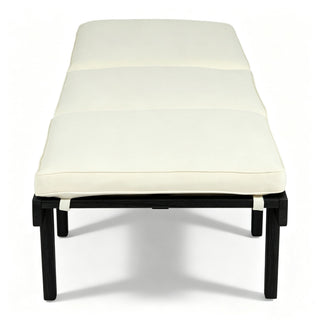 Ariana - Chaise Lounge With Cushion For Outdoor - Black