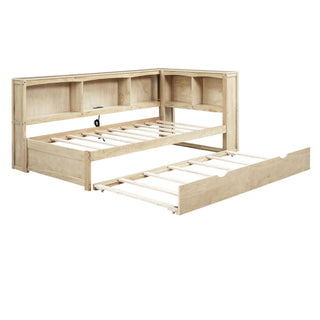 Daybed With Trundle, Storage Cabinets, USB Ports