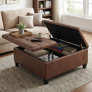 Harrison - Upholstered Coffee Table Storage Ottoman
