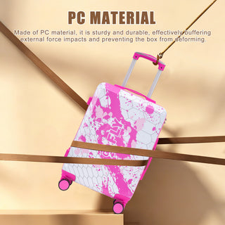 Luggage With Combination Lock, Lightweight Carry-On Suitcase
