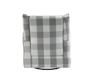 Patli - Glider Chair With Swivel - Gray / White