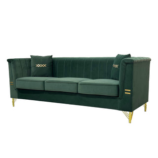 Upholstered 3 Seater Sofas Living Room Furniture (Set of 2)