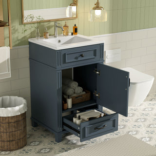 Bathroom Vanity With Sink, Drawer & Soft Closing Door