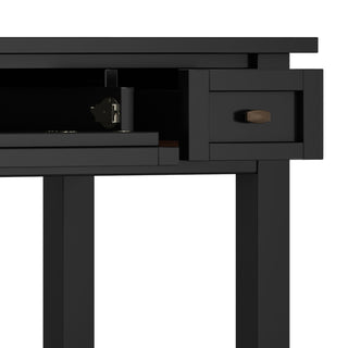 Warm Shaker - Writing Desk With Drawers - Black
