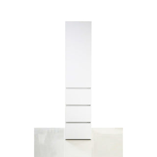 Elise - Slim Modular Closet Cabinet With Drawers - White