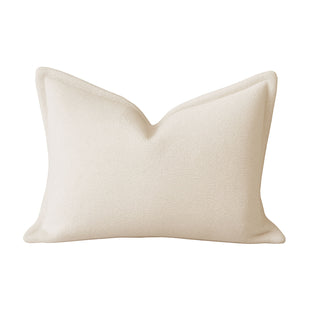 Homey Cozy - Comfort Textured Throw Pillow - Ivory