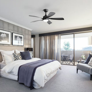 45" Ceiling Fan With DC Motor Smart App Control Quiet Reversible Operation Dimmable Lighting And Timer