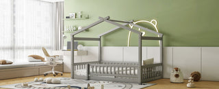 Bed House Bed Frame With Fence