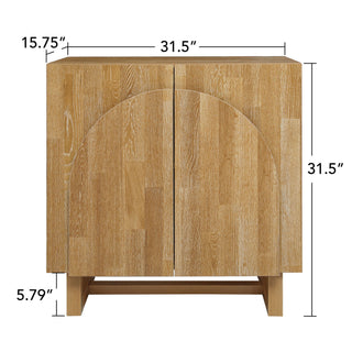 2 Door Cabinet, Suitable For Bedroom - Natural