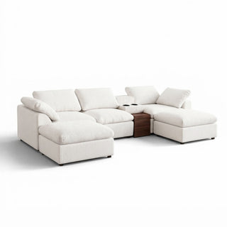 Modular Cloud Couch With Storage Console
