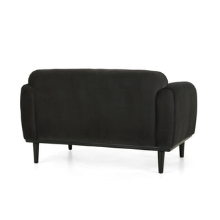 Sway - Upholstered Loveseat With Wood Legs And Round Arms