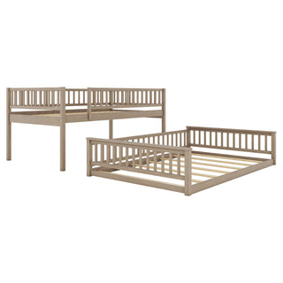 Bunk Bed With Ladder And Guardrails