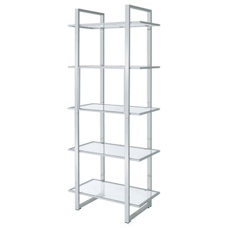 Colfax - 5 Shelf Bookshelf - Clear