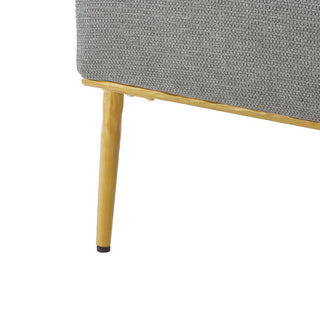 Modern Elegance Accent Chair With Curved Backrest