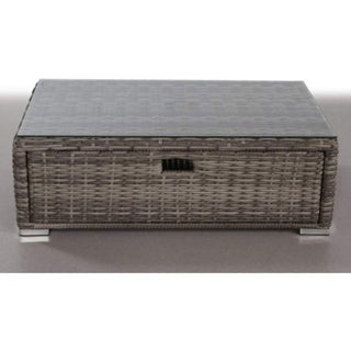 Glass Outdoor Coffee Table - Gray Mix