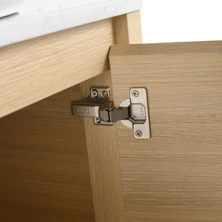 Mounted Bathroom Vanity With Art Sink & 2 Soft Close Doors