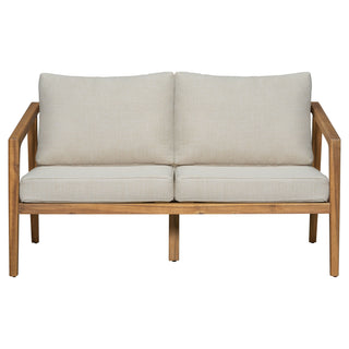 Westin - Outdoor Acacia Wood 4 Pieces Chat Set - Teak / Beige