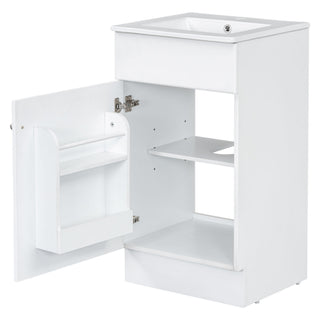 Bathroom Vanity With Sink, Cabinet With Adjustable Shelf