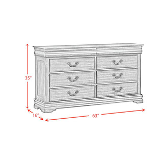Northridge - 6-Drawer Dresser