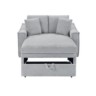 Modern Chaise Sofa With Hidden Storage For Living Room