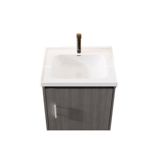 Floating Bathroom Vanity Combo, Wall Mounted Cabinet With Sink & Soft Close Doors For Small Bathrooms