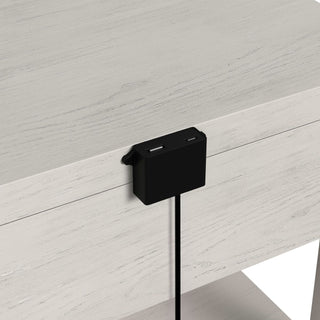Avalanche - End Table With USB - Antique White