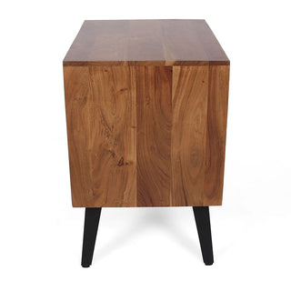 Asther - Bedside Table - Natural Wood / Brown