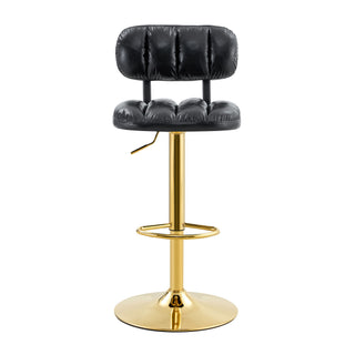 Adjustable Height Bar Stools & Footrest For Kitchen Island (Set of 2)