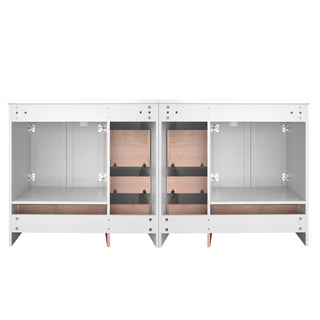 Shaker Free Standing Bathroom Vanity Cabinet & Sink, Soft Close Drawers, Soft Close Doors