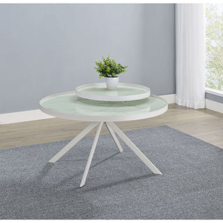 Shayne - Round Top Coffee Table With 2 Tier Design