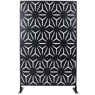 Outdoor & Indoor Metal Privacy Screen, Freestanding Decorative Panels