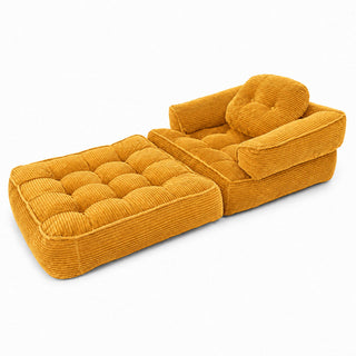 Convertible 2 In 1 Armrest Sofa For Bedroom