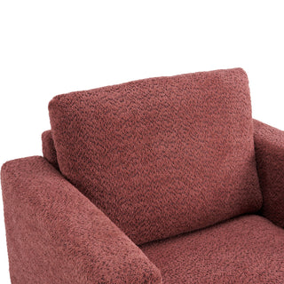 Upholstered Accent Armchair With Square Arm