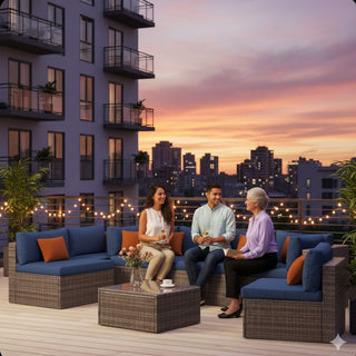 Modern Patio Set With Coffee Table