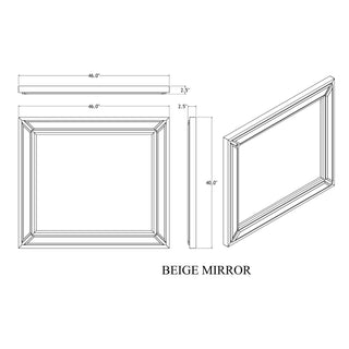 Ciara - King 5 Piece Bedroom Set With LED Lighting, Clean Lines And Upholstered Mirror - Beige