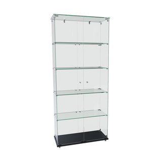 Premium 5 Tier Glass Display Case With 5 Dynamic LED Modes