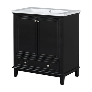 Modern Bathroom Vanity With Sink Combo, Multi Functional Cabinet With Doors And Drawer