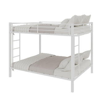 Bunk Bed For Kids, Convertible Frame With Ladders & Guardrail