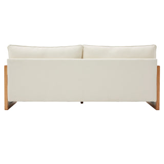 Modern 3 Seater Sofa With Armrests, Living Room Couch