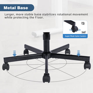 Criss Cross Office Chair With Adjustable Height, Ergonomic Design