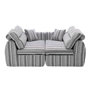 3 Seater, Couch With Throw Pillows For Living Room