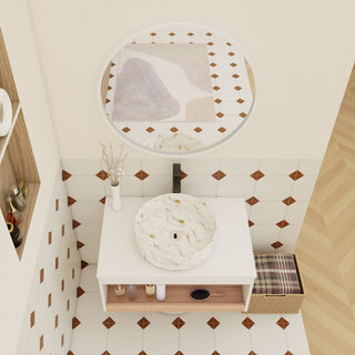 Floating Bathroom Vanity With Vessel Sink