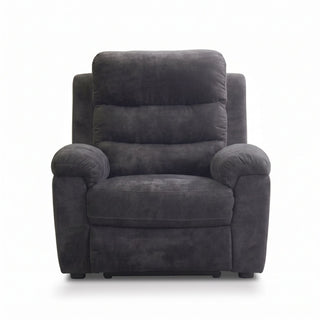 Manual Recliner Chair With 150° Recline, For Living Room - Dark Gray