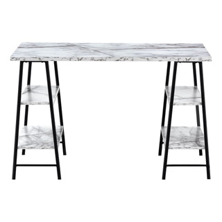 Computer Desk For Home Office, Laptop, Storage Shelves, Contemporary & Modern