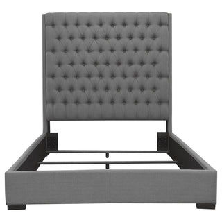 Copper - Tufted Upholstered Panel Bed