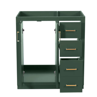 Retro Style Bathroom Vanity With 3 Drawers & Soft-Closing Doors