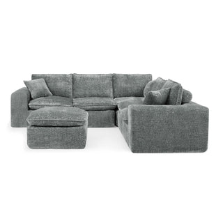 Sectional Sofa With Moveable Ottoman