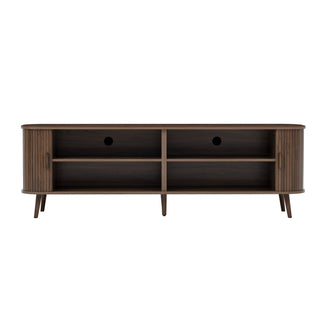 70" TV Stand, Media Center With Ample Storage - Dark Brown