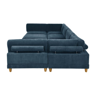 Modern Modular Sectional With Adjustable Back Support