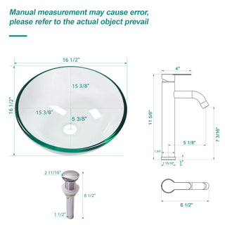 Vessel Sink With Faucet And Pop-Up Drain